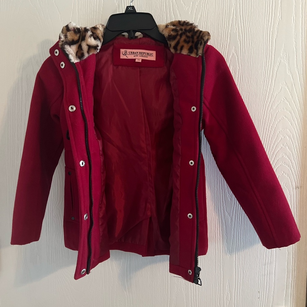 Little Girls 6X Peacoat Dark Red